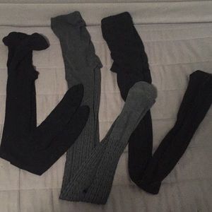 Tights bundle! Black and grey